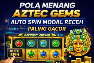 Pusat Putar - Tampilan pola menang aztec gems auto spin modal receh dengan multiplier x15 yang gacor.