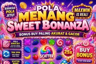 Pusat Putar - Infografis pola menang sweet bonanza bonus buy dengan perkalian bom x500