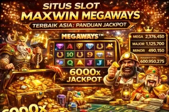 Pusat Putar - Visualisasi antarmuka situs slot maxwin megaways terbaik asia dengan fitur multiplier tinggi