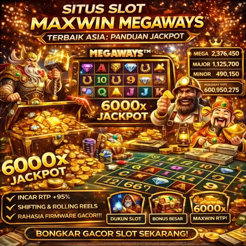 Pusat Putar - Visualisasi antarmuka situs slot maxwin megaways terbaik asia dengan fitur multiplier tinggi