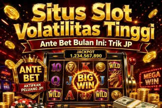 Pusat Putar - Visualisasi situs slot volatilitas tinggi dengan fitur ante bet aktif untuk peluang jackpot maxwin.