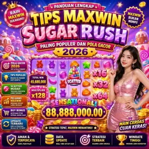 Pusat Putar - Visualisasi tips maxwin sugar rush paling populer dengan perkalian multiplier besar x5000